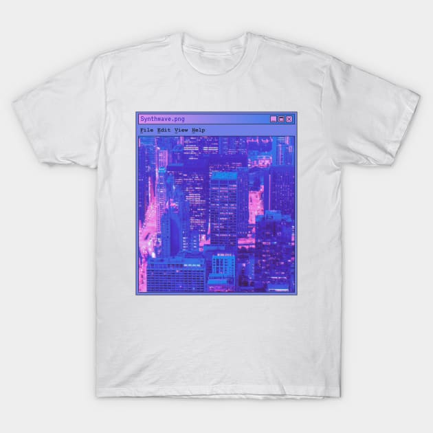 Cybercore Cyberpunk City T-Shirt by soulfulprintss8